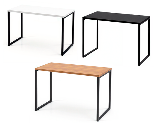 Escrivaninha Loft Industrial – Mesa para Escritório 120x75 cm com Tampo de Madeira e Base de Ferro