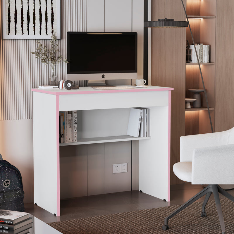 Mesa de Computador Vitória – Escrivaninha Gamer com 1 Gaveta e Prateleira, Compacta e Versátil para Escritório ou Quarto