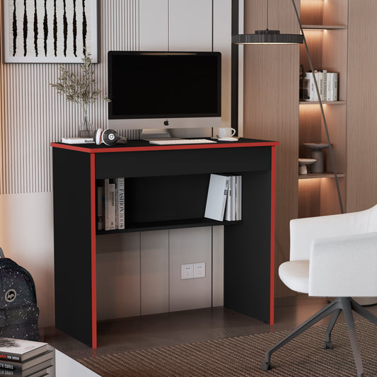 Mesa de Computador Vitória – Escrivaninha Gamer com 1 Gaveta e Prateleira, Compacta e Versátil para Escritório ou Quarto