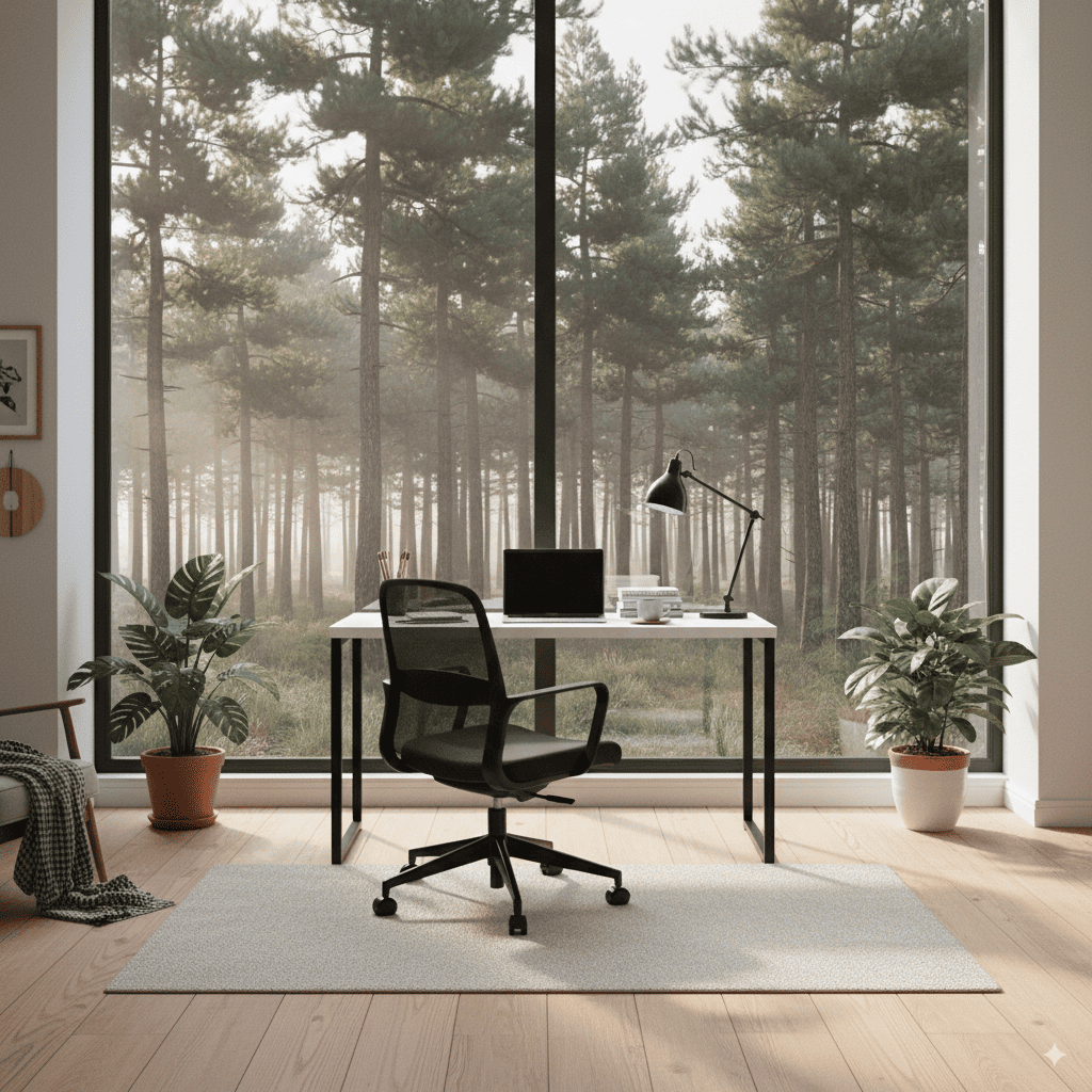 Escrivaninha Loft Industrial – Mesa para Escritório 120x75 cm com Tampo de Madeira e Base de Ferro