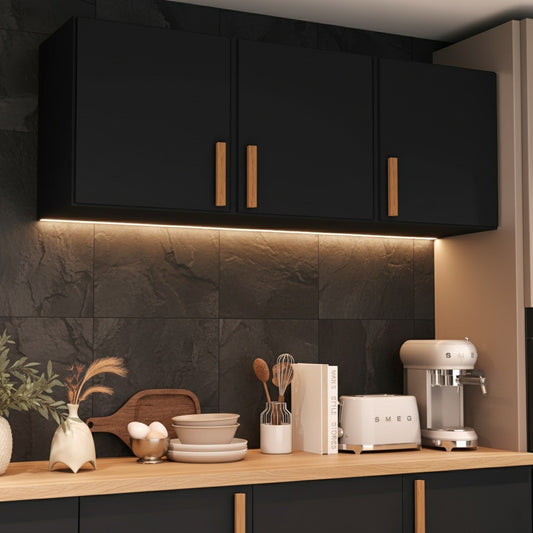 Armário Organizador Aéreo 3 Portas 120cm Cozinha e Lavanderia Livia