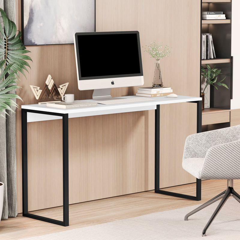 Escrivaninha Loft Industrial – Mesa para Escritório 120x75 cm com Tampo de Madeira e Base de Ferro